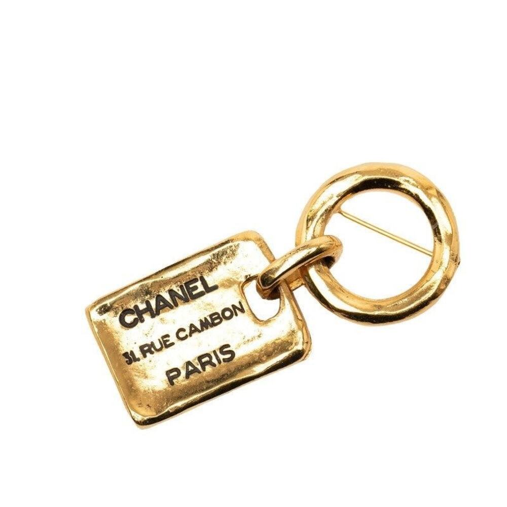 Chanel Cambon 31 Le Cambon Brooch Gold Plated